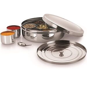 Stainless Steel Spice Box with Lid